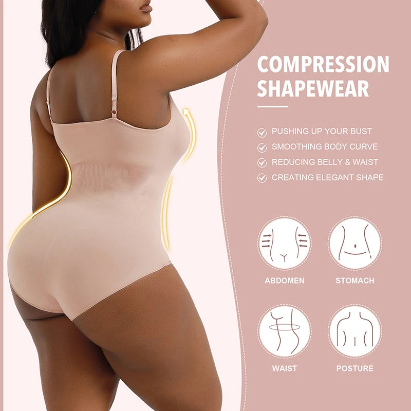 AfruliA Fajas Colombianas Bodysuits Shapewear Seamless Waist Trainer Body Shapers Women Tummy Control Panties Butt Lifter Corset