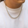KunJoe Simple Cuban Chain Necklace for Men Gold Color/Black Metal Aluminium Chain On The Neck Choker Jewelry Party Male DIY Gift