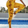 WAREBALL New Tie Dye Yoga Pants Gym Leggings Women Seamless High Waist Push Up Sport Tights Fitness Workout Leggins