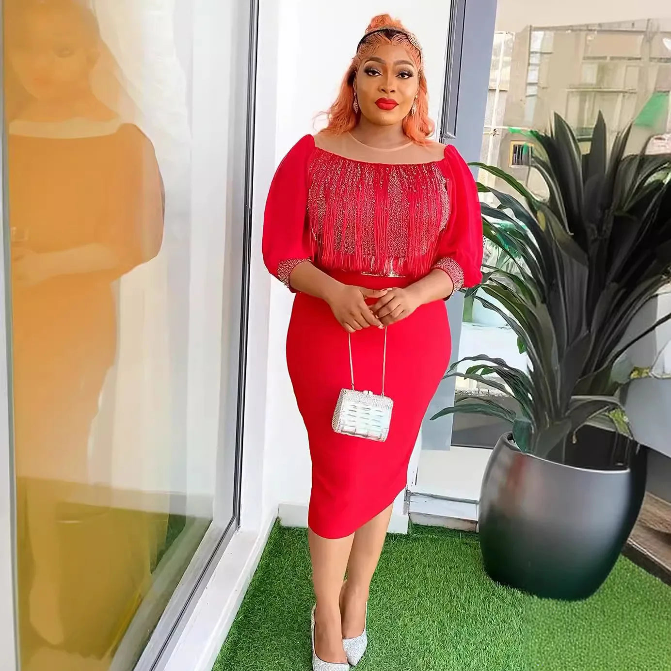 African Dresses for Women 2025 Elegant Summer Africa Clothing Plus Size Wedding Party Long Christmas Dress Dashiki Ankara Outfit