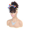 Synthetic Afro Puff Drawstring Ponytail Hair Bun 10 Inch Short Afro Kinkys Curly Afro Bun Extension Hairpieces Large Size