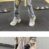 Irregular Ripped Hole Jeans Denim Pant Woman Man Straight Patchwork Baggy boyfriend y2k Punk Kpop Harajuku Streetwear Hip Hop