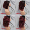 10-16 Inches 200% Density Water Wave Bob Human Hair Wigs  Short Deep Curly Brazilian Remy Human Hair Wigs for Black Women