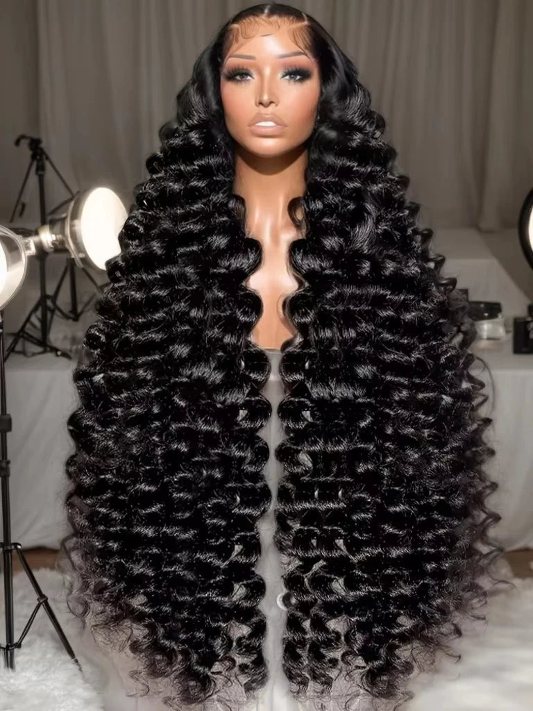 Loose Deep Wave 13x6 HD Lace Frontal Human Hair Wigs Brazilian Curly Wigs 13x4 Human Hair Lace Front Wig Preplucked Remy Hair