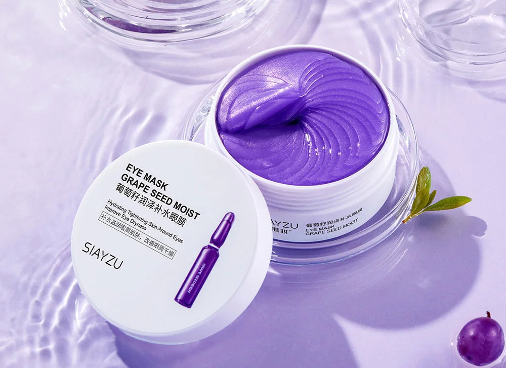 IMAGES Grape Moisturizing Collagen Eye Mask Anti Dark Circles Eye Bags Anti-aging Eyes Masks Beauty Skin Care Eye Patches 60Pcs