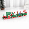 Weihnachten Holzeisenbahn Frohe Weihnachten Dekorationen für Zuhause 2024 Weihnachtsbaumschmuck Navidad Noel Kindergeschenk Frohes Neues Jahr 2025