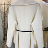 2024 New Winter Real Natural Fox Fur Pocket Coat Ladies Outwear Female Coat Cashmere Wool Woolen Women Luxury Jacket