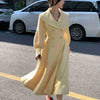 Plus Size 2024 Autumn/Winter New Style French Vintage Tweed Large Lapel Woolen Overcoat Long Sleeve Double Row Button Overcoat