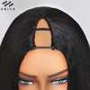 UNice Hair Yaki Straight V Part Wig 100% Human Hair V Shaped Wig Upgrade U Part Wig No Sew In Clip In Half Wig Read To Wear Go