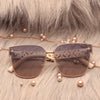 2024 neue Top-Luxus-Mode-Sonnenbrillen für Damen im trendigen Street Style, hochwertige Anti-Ultraviolett-Sonnenbrillen (DS-8829)