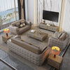 Luxury Fancy Living Room Sofa Genuine Leather Designer Italian Sofa Loveseat Single Canape Salon De Luxe Apartment Furniture