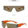 Neue Mode Bunte Sport-Sonnenbrillen Damen Cyberpunk Randlose Sonnenbrille Anti-UV Fahr-Sonnenbrille UV400 Oculos De Sol