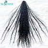 Crochet Braids Echthaar vorgeflochten Boho Box Braid Häkelzöpfe Echthaar vorgeflechtet mit lockigen Enden 100 Strähnen Farbe 30 27