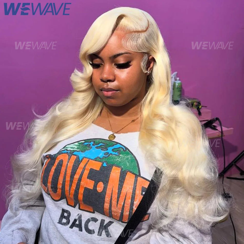 613 Blonde Lace Front Wig Human Hair Body Wave 13X6 Hd Lace Frontal Wig 13X4 Lace Front Human Hair Wig Hd Lace Wig For Women