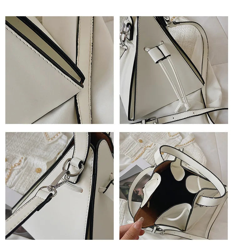 Fashion Ladies Shoulder Bags Handbag Sense of luxury Women Bags High quality Leather Crossbody Bag Designer Female Triangle Bags