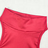 Joskaa Elegant Red Mini Tiered Dress Women Hipster Sexy Halter Backless Skinny Vestidos 2025 Summer Clubwear Vacation Beachwear