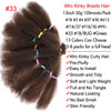 Afro Kinky Curly Hair Bulk Synthetic 12inch Ombre Marley Twists Braiding Hair #1B 4 27 30 33 99J Green Ombre Purple Brown Colors