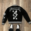 Retro Gothic Alphabet Embroidery Oversized Motorcycle Uniform Baseball Uniform Men's Y2K New Trend Harajuku Hip-Hop Joker Jacket