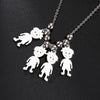 Couple Friend Personalized Necklace Custom Chain Name Mother Father Family Gift For Women Men Stainless Steel Pendant Jewelry