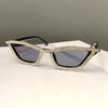 KLASSNUM Luxuriöse Cat-Eye-Sonnenbrille für Damen und Herren, modische Diamant-Dreieck-Marken-Designer-Glitzer-Sonnenbrille UV400 Shades Brille