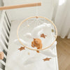 Baby-Kinderbett-Mobile-Rassel-Spielzeug 0-12 Monate Säugling Weicher Filz Teddy Samt Rosa Bär Bettglocke Hängendes Spielzeug Halterung Babybett Mädchen Spielzeug