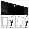 Kommode mit 6 Schubladen für Schlafzimmer mit LED-Beleuchtung, Hochglanz-Kommode mit Metallfüßen, moderner Holzschrank-Aufbewahrungsorganisator