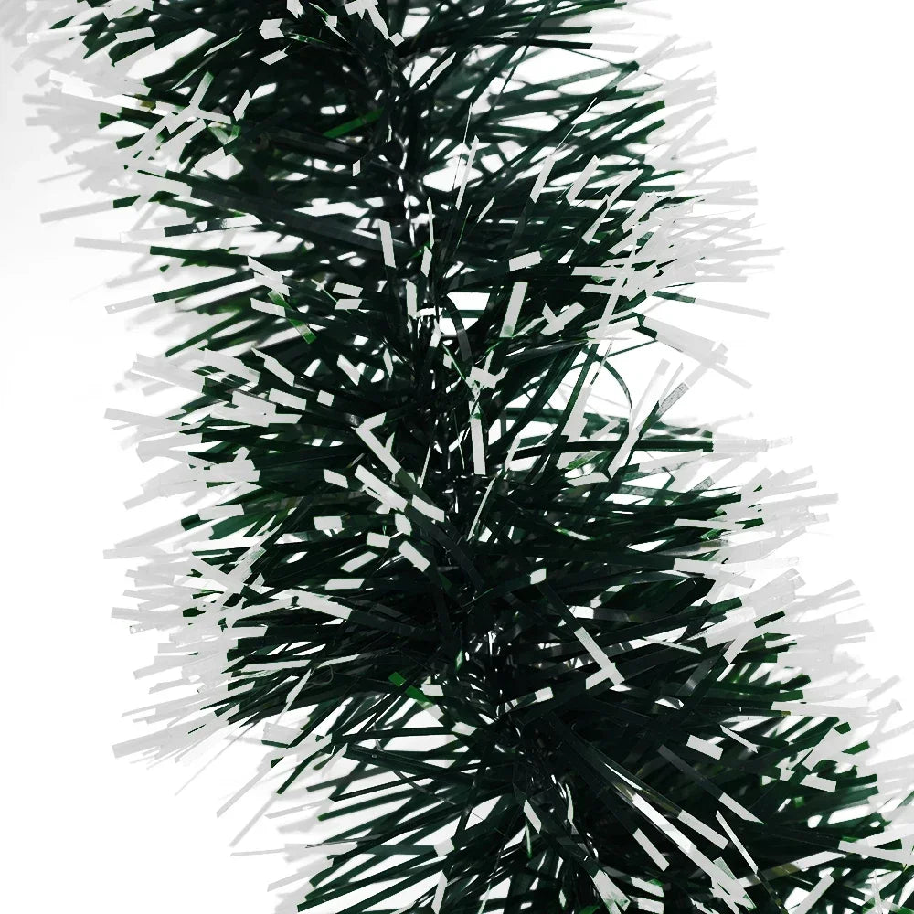 Weihnachten Grüne Zuckerrohr Bänder Girlande DIY Weihnachtsbaumschmuck Grüne Zuckerrohr Bänder Kranz Hängender Anhänger Haus Party Dekoration