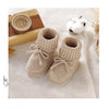 Baby Schuhe Baumwolle Gestrickte Neugeborene Mädchen Jungen Stiefel Mode Einfarbig Warme Kleinkind Kind Slip-On Bettschuhe Handgemacht 0-18M Fußbekleidung