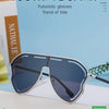Oversized Hollow One-Piece Sunglasses Women Big Frame 2024 Luxury Brand Special-Shaped Sun Glasses For Ladies Eyewear Shades
