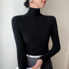 Damen Rollkragen-Basics Kaschmirpullover Herbst Winter Pullover 100% Merinowolle Strickwaren Damen Weicher schmaler Strick Neuer Top