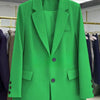Candy Color Blazer Women Clothing Trends Long Sleeves Blazers Chic Office Ladies Jackets Luxury High-end Coat Vestido Outerwear