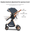 Kinderwagen 3 in 1 Kinderwagen für Babys, leichte Buggys, Babykutsche, ISOFIX BASIS, Baby Reisekinderwagen, Neugeborenenkinderwagen