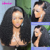 22Inch Vietnamese Hair 250 Density Kinky Curly Transparent 13x4 Lace Front Wig 13x6 Lace Frontal Human Hair Wigs Remy For Women