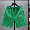 Neue Mode gestrickte Shorts Herren Bequemer elastischer Bund Kleidung Männliche atmungsaktive kurze Hosen Übergröße