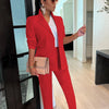 CM.YAYA Elegant Solid Blazer Suit and Pants Two 2 Piece Set  Women 2023 Autumn Winter Classic OL Street Outfit Tracksuit