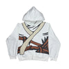 Y2K 2 piece set Anime Character Zipped Hoodie High Street Cosplay Print 5 Colors Daily Wear Trendy wide leg pants streetwear Set