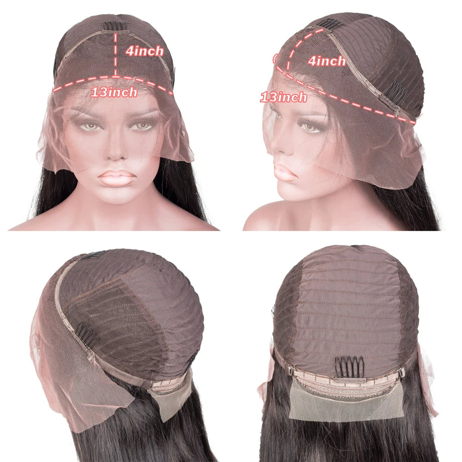 HD Ash Blonde Lace Front Wig 4/613 Highlight Wig 13x4 Colored Brazilian Human Hair Wigs Woman Body Wave 613 HD Lace Frontal Wig