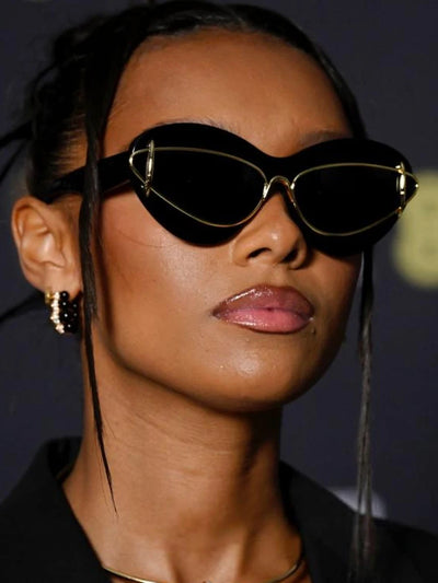 Cat-Eye Sonnenbrillen Damen 2024 Luxusmarken Designer Vintage Y2k Punk Sonnenbrillen für Herren Doppelrahmen Retro Brillen Shades UV400