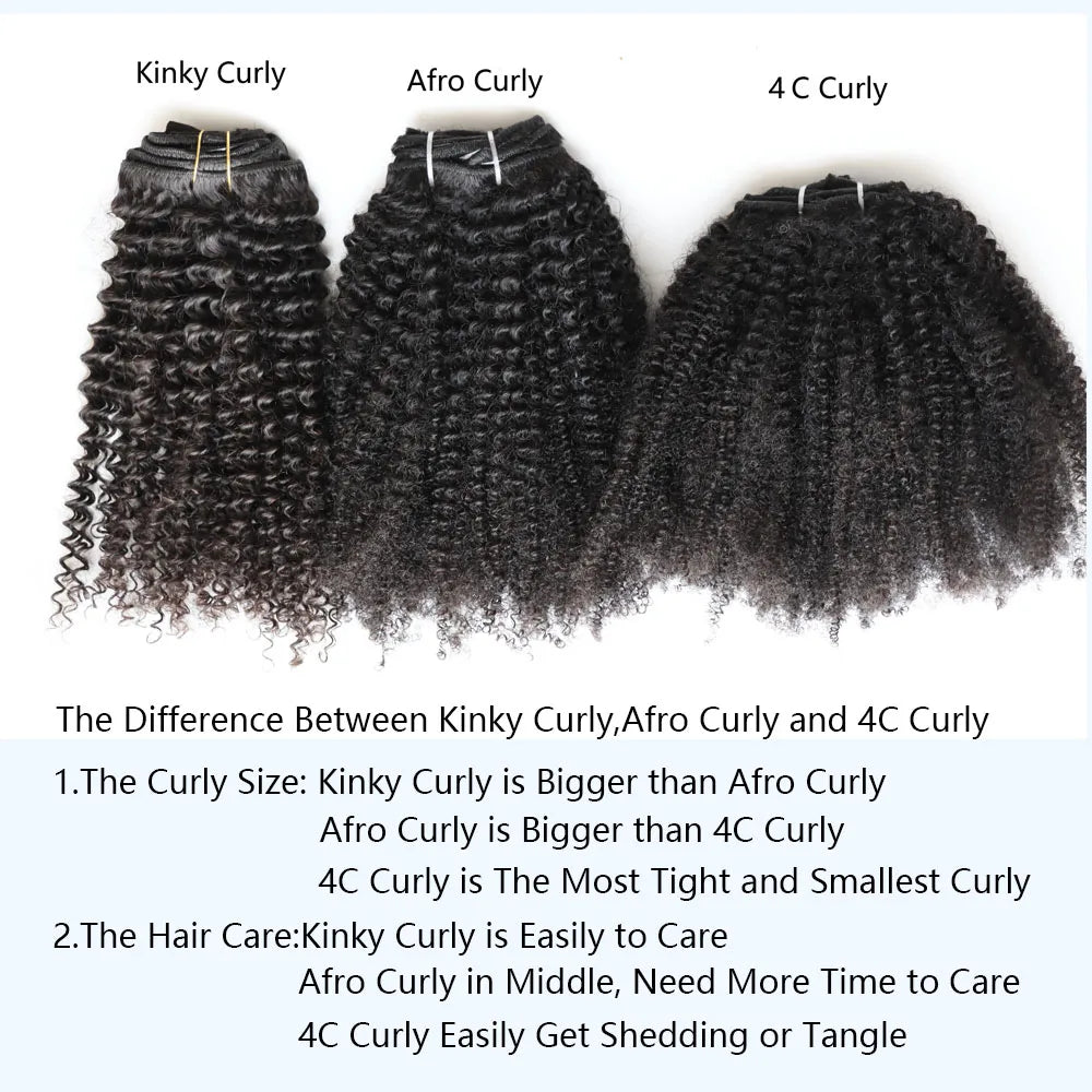 4C Weft Virgin Remy Human Hair Bundles 4C Smallest Tight Curly Weave Weft Mongolian Curly Hair Weaving for Black Women