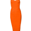 New 2024 Women Sexy Celebrity Midi Red White HL Elastic Bandage Dress Spaghetti Strap Club Bodycon Party Dress Wholesale HL434
