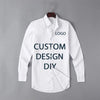 Fashion Men's Luxury Retro Print Shirt Crown Diamond Casual Social Shirt Long Sleeve Slim Fit Business Party Dress Shirt XS-6XL