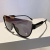 Vintage Halbrunde Sonnenbrille Damen Mode Monoblock Outdoor Brille Shades Trend 2023 Neues Design UV400 Brillen
