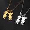 Couple Friend Personalized Necklace Custom Chain Name Mother Father Family Gift For Women Men Stainless Steel Pendant Jewelry