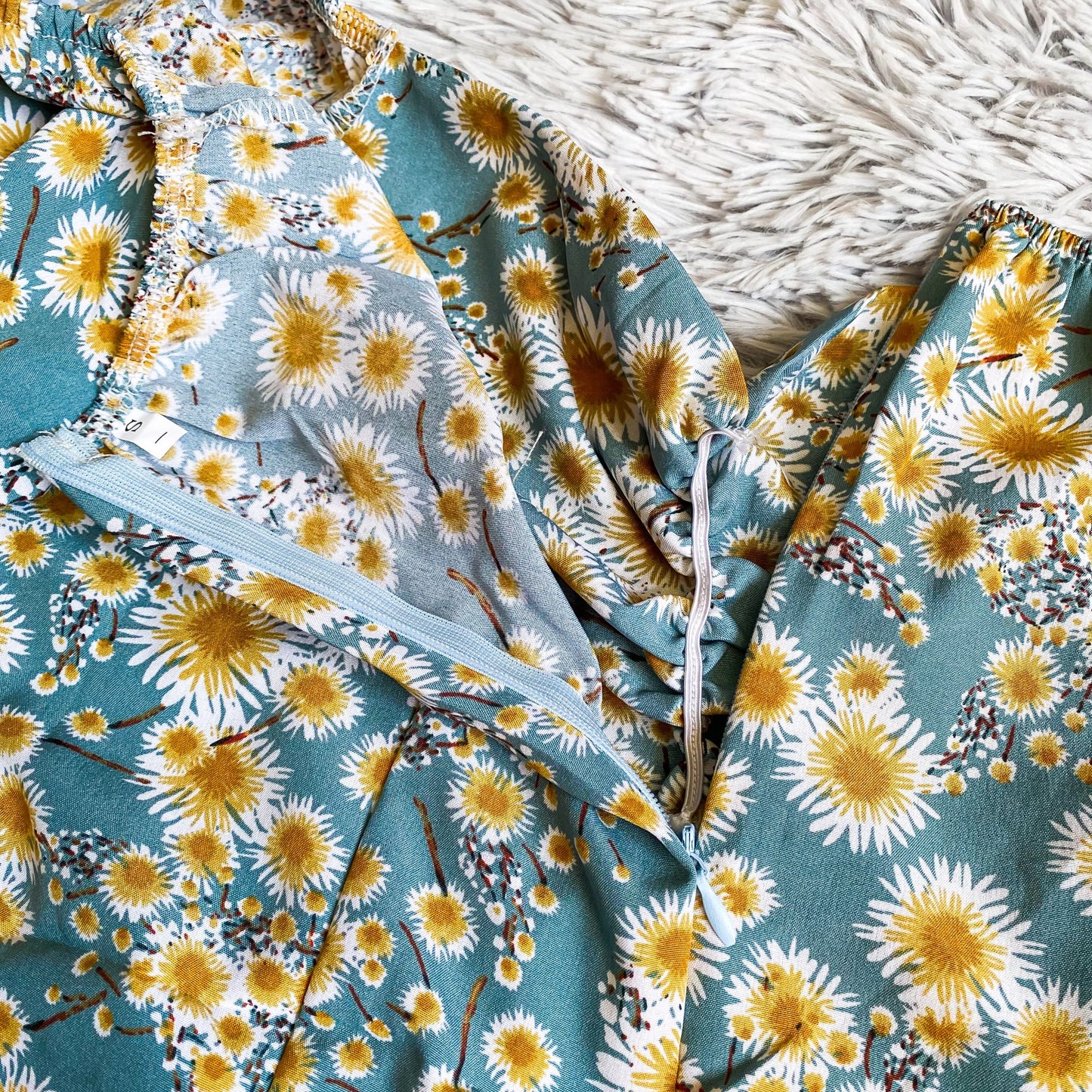 Damen Minikleider Sommer Mode Damenkleider Bedruckte Chiffonkleider mit Blumenmuster, gerafft, plissiert, kurze Puffärmel, Freizeitkleid