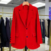 Candy Color Blazer Women Clothing Trends Long Sleeves Blazers Chic Office Ladies Jackets Luxury High-end Coat Vestido Outerwear