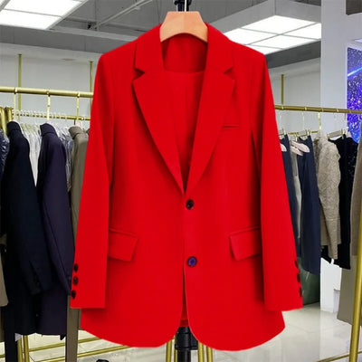 Candy Color Blazer Women Clothing Trends Long Sleeves Blazers Chic Office Ladies Jackets Luxury High-end Coat Vestido Outerwear