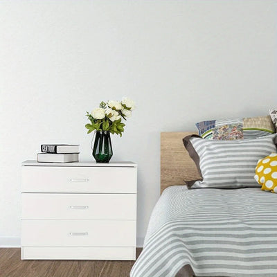 3 Schubladen Kommode Aufbewahrungsturm Kleiderschrank Organizer Schlafzimmer Zuhause Weiß