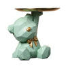 Geometrischer Bär Schlüsselhalter Figur Eingang Bastelarbeiten Harz Schreibtisch Dekoration Süßigkeiten Kleinigkeiten Haushaltswaren für Zuhause Wohnzimmer