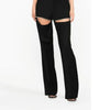 WHITNEY WANG Designer Style 2025 Autumn Fashion Streetwear Hollow Out Diamonds  Trousers Women StylishPants