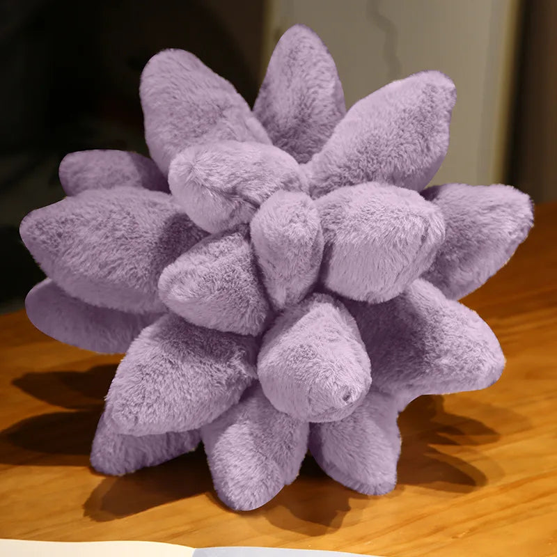 Inyahome 3D Sukkulenten-Kissen Kaktus Plüsch Blumenpflanze Geformtes Kissen für Wohnzimmer-Dekoration Neuartige Dekoration Pflanzen-Deko